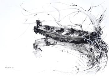 The old wooden boat