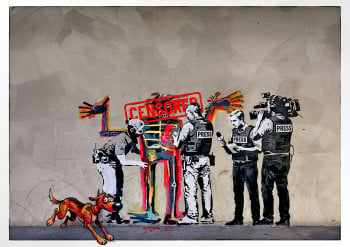 Banksy, Rantanplan échappe à la censure