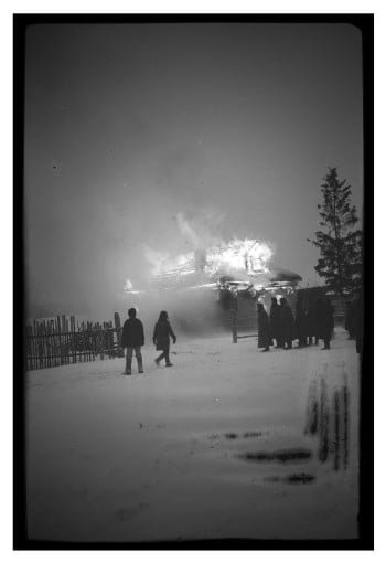 burning house - print #1