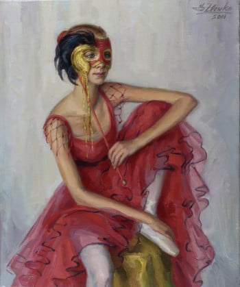Dancer with a mask.