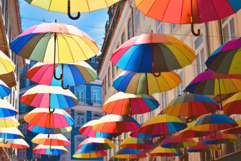 Umbrellas In The Sun