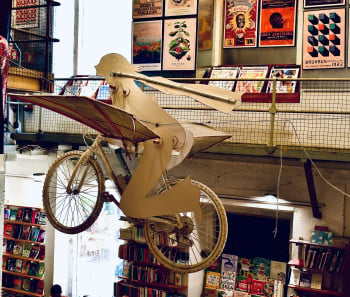 The Flying Bicycle Art Exhibition in Lisbon
