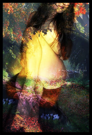 Mother Earth. Nude fine art.  Print on paper.