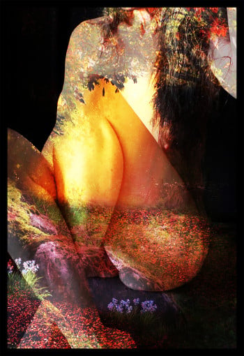 Autumn Within. Nude Fine Art on paper.