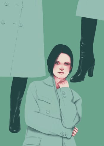 Green coat