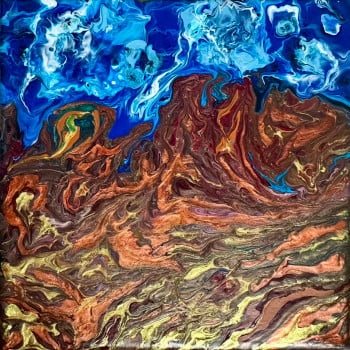 Zeffir (exhale) | (abstract sky and volcano)
