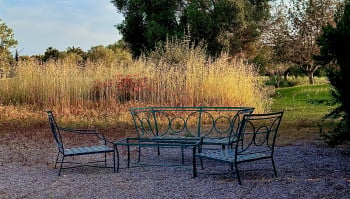 Private Cafe Setting For a Romantic Afternoon in a Park Setting