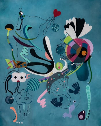 Celebration transforms joy, memory, connection, and imagination into a vibrant constellation of playful symbolic forms.