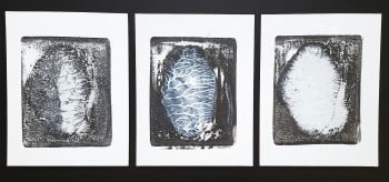 Life of Man Triptych looks at the abstract possibilities of man's evolution as he ages