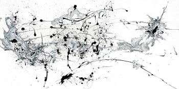 Saving Gotham demonstrates a confident grasp of abstract expressionism and the power of gesture.