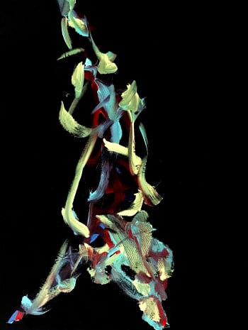 Stepping Out uses texture and form to create a compelling and evocative visual experience.