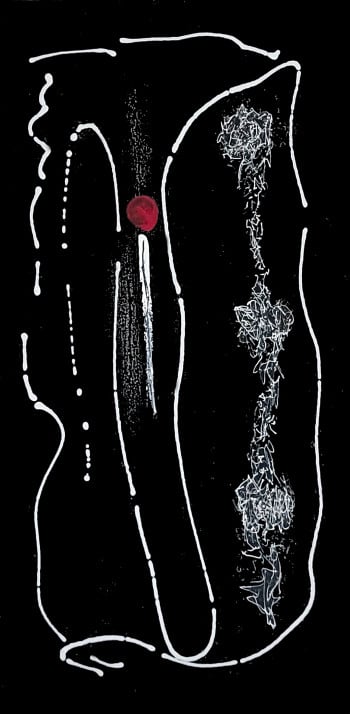 Visitation conveys a sense of dynamic movement and thoughtful restraint, inviting close inspection.  What fun!